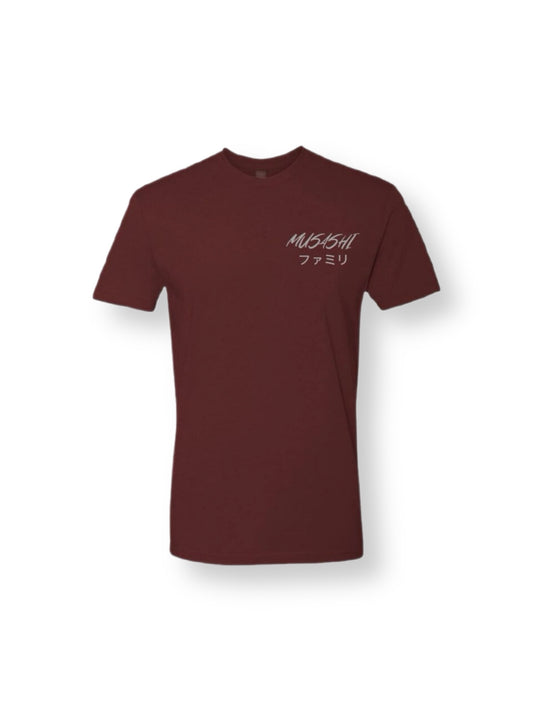 Musashi (Family Katakana) Tee // Maroon