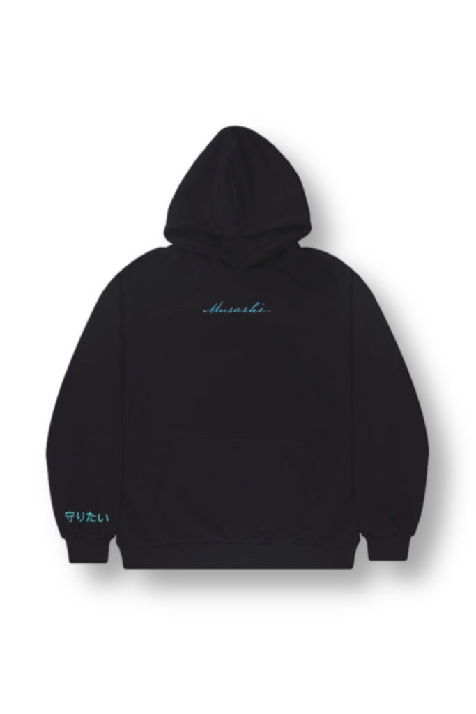 Premium Signature Hoodie - Electric Blue/Black